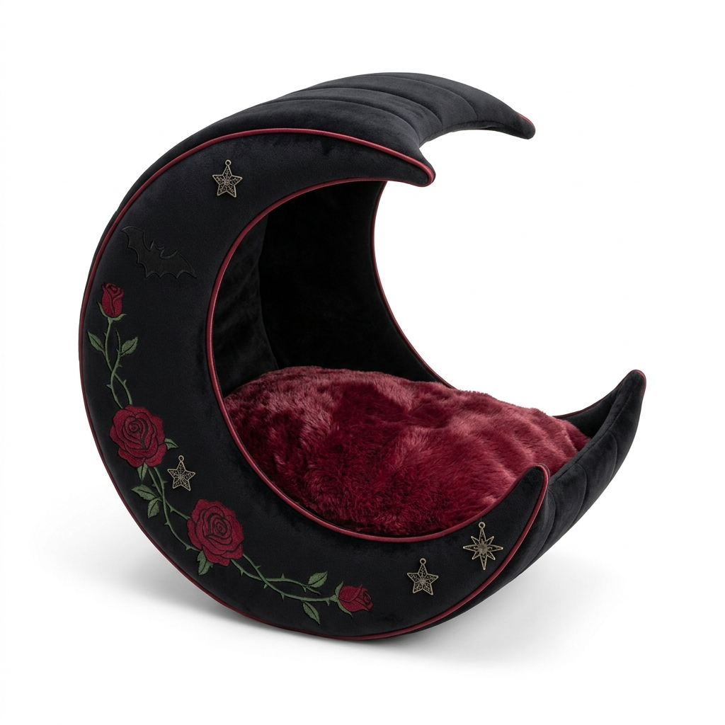 Crescent Moon Cat Bed